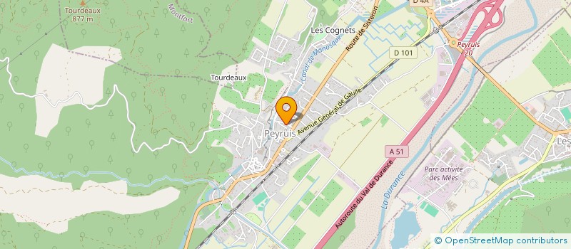 localisation de l'entreprise LE MAS DE LA CASSINE  PEYRUIS
