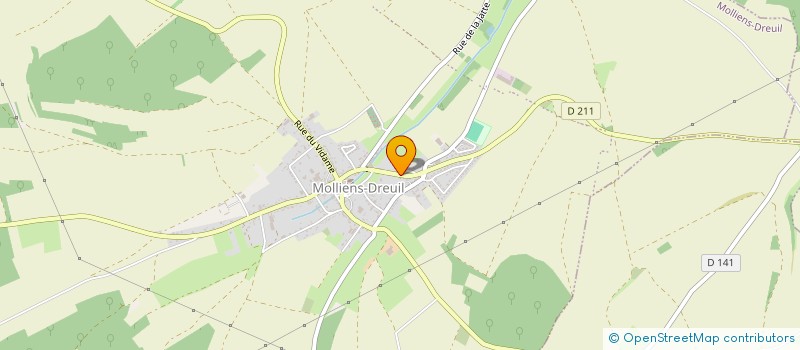 localisation de l'entreprise LE MAS DE LA COMBE  MOLLIENS-DREUIL