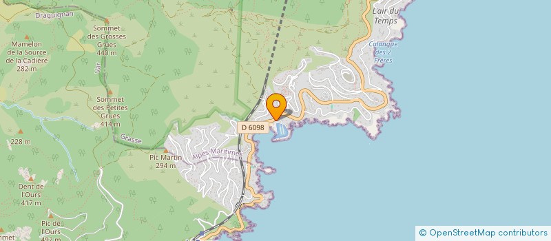 localisation de l'entreprise LE MAS DE LA MER  THEOULE-SUR-MER