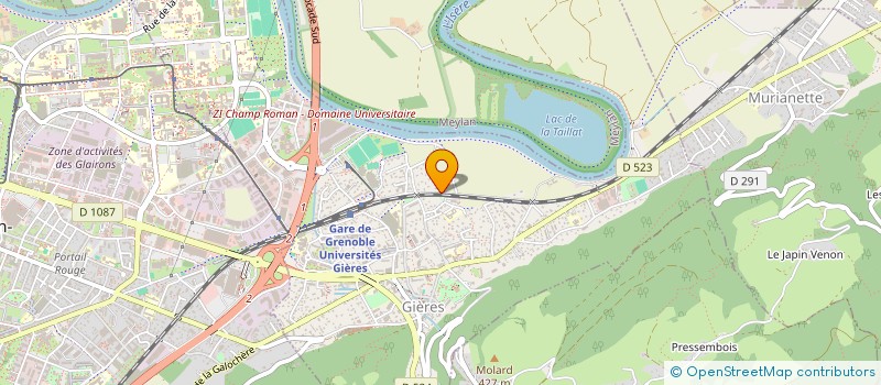 localisation de l'entreprise LE MAS DE LA PIERRE  GIERES