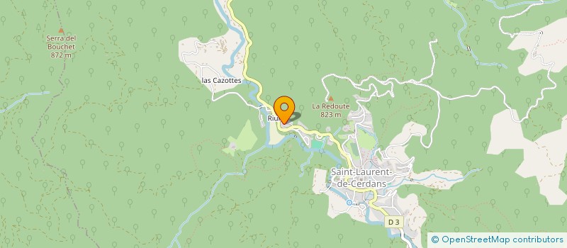 localisation de l'entreprise LE MAS DE LA SORT  ST LAURENT DE CERDANS