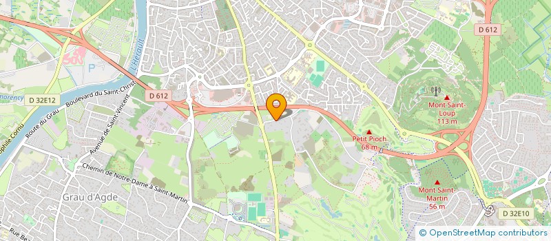 localisation de l'entreprise LE MAS DE LAUX  AGDE