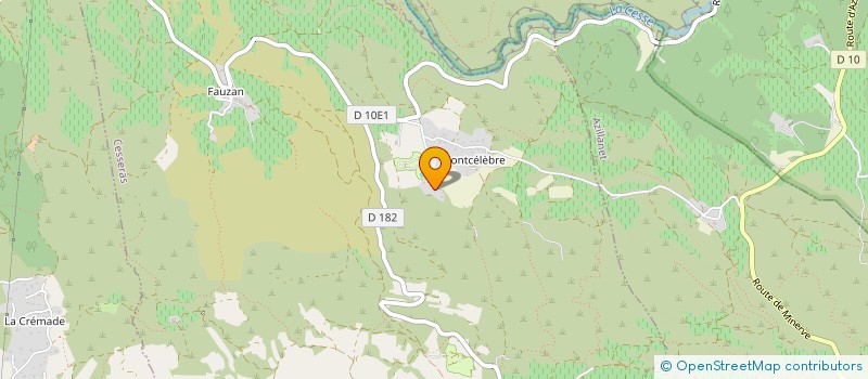 localisation de l'entreprise LE MAS DE LIGNIERES  CESSERAS