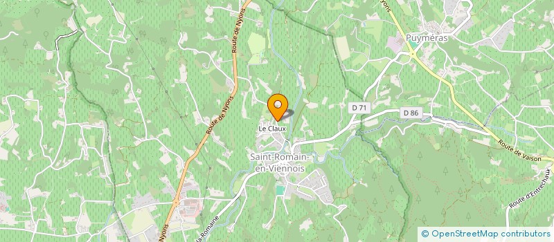 localisation de l'entreprise LE MAS DE SAINT JEAN  SAINT-ROMAIN-EN-VIENNOIS