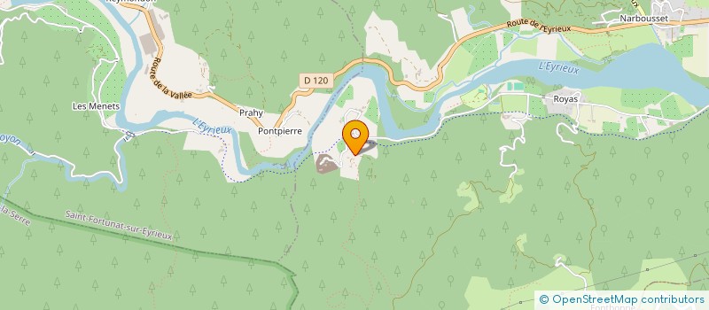 localisation de l'entreprise LE MAS DE SEMENSAC  SAINT-LAURENT-DU-PAPE