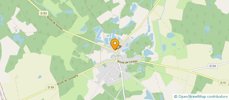 localisation de l'entreprise LE MAS DE SOLOGNE à ISDES