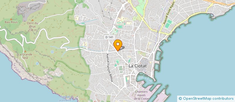 localisation de l'entreprise LE MAS DE TAMARIS à LA CIOTAT