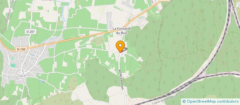 localisation de l'entreprise LE MAS DE VALIGUIERE  SAZE