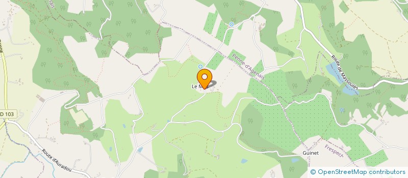 localisation de l'entreprise LE MAS DE VARRO  AURADOU