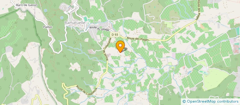 localisation de l'entreprise LE MAS DES BOUTINELLES à RAMATUELLE
