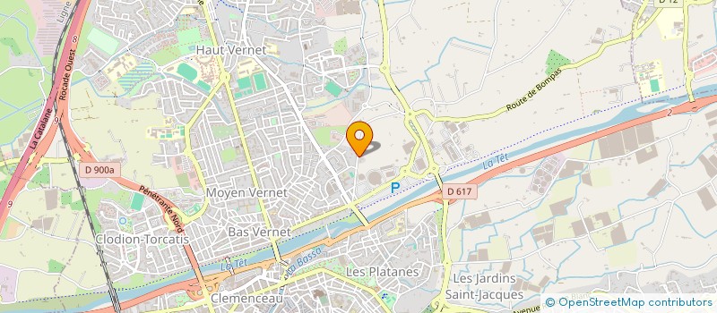 localisation de l'entreprise LE MAS DES CATALANES  PERPIGNAN
