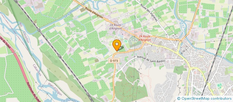 localisation de l'entreprise LE MAS DES FERRISTES  CAVAILLON