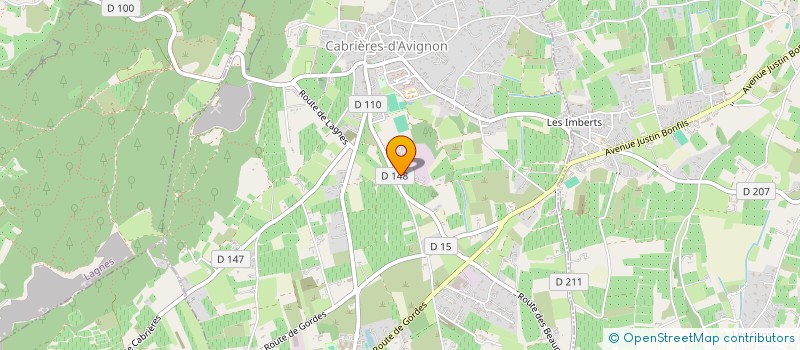 localisation de l'entreprise LE MAS DES GRES  CABRIERES-D'AVIGNON