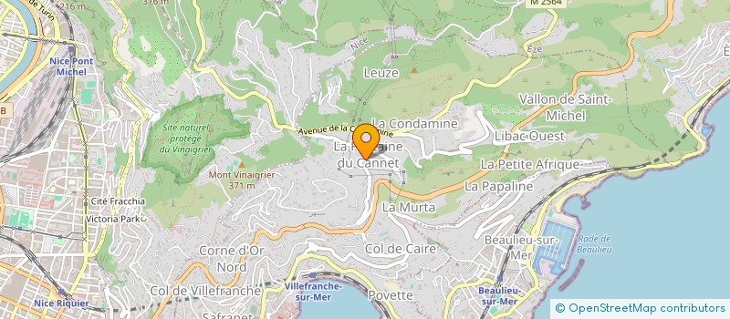 localisation de l'entreprise LE MAS DES GRIVES à VILLEFRANCHE-SUR-MER