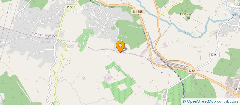 localisation de l'entreprise LE MAS DES HEURES DOREES à TRANS-EN-PROVENCE