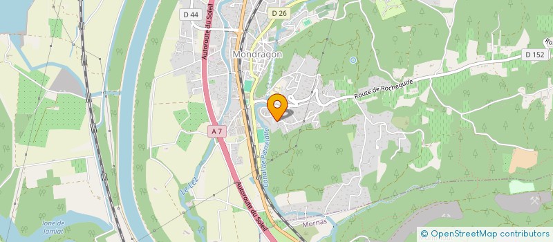 localisation de l'entreprise LE MAS DES MARINIERS  MONDRAGON