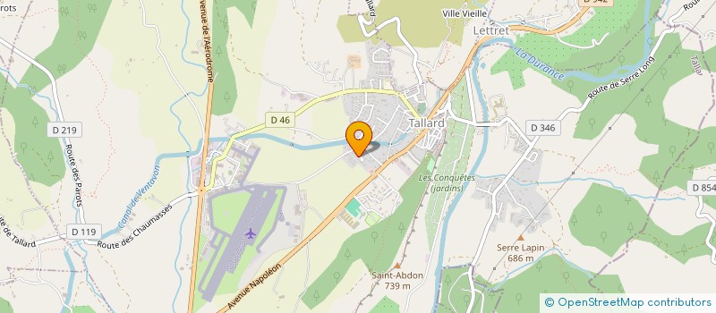 localisation de l'entreprise LE MAS DES MINOTS MAISON D'ASSISTANT(E)S MATERNEL(LE)S. à TALLARD