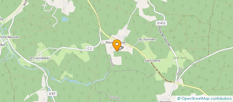 localisation de l'entreprise LE MAS DES OLIVIERS à VOUZAN