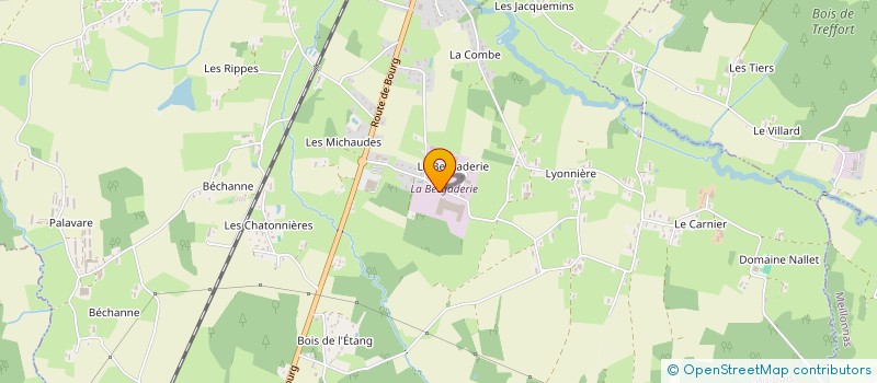 localisation de l'entreprise LE MAS DES P'TITS LOUS  SAINT-ETIENNE-DU-BOIS