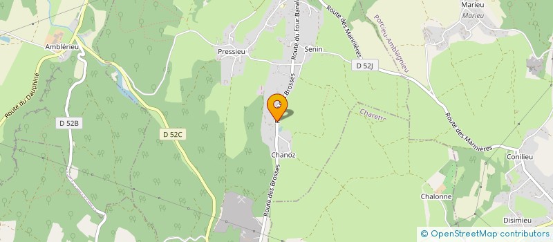 localisation de l'entreprise LE MAS DES ROCHES  PARMILIEU