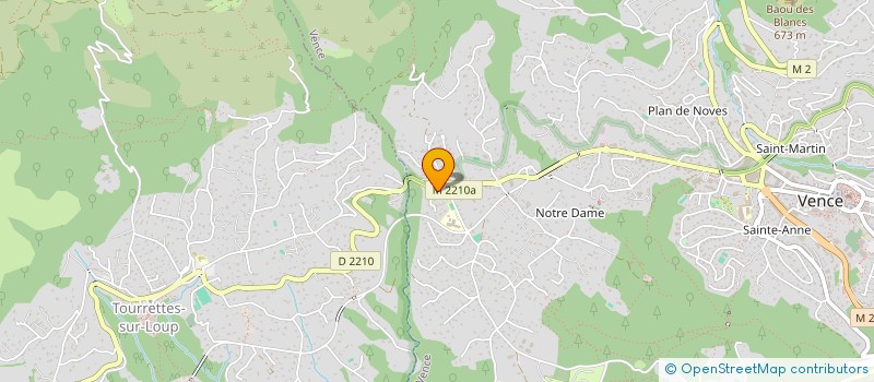 localisation de l'entreprise LE MAS DES ROSES 1884 à VENCE