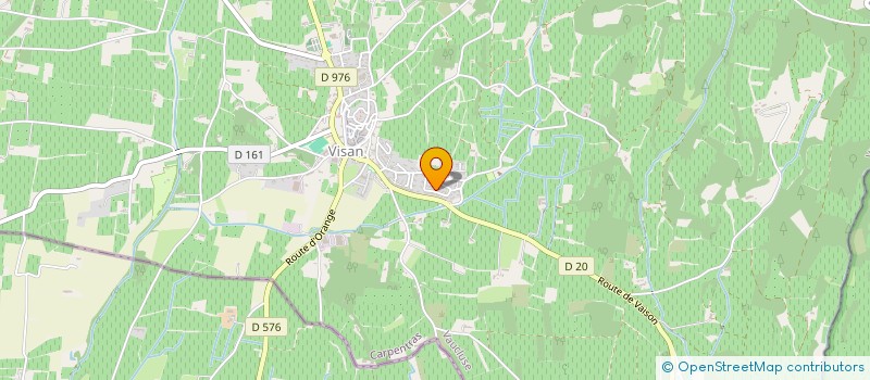 localisation de l'entreprise LE MAS DES SOURCES  VISAN