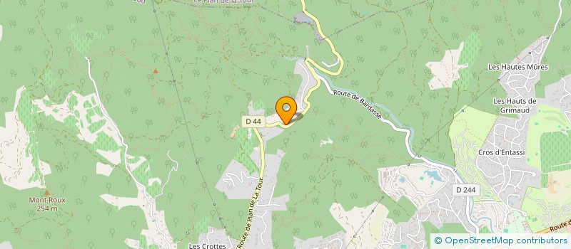 localisation de l'entreprise LE MAS DES SOURCES à GRIMAUD