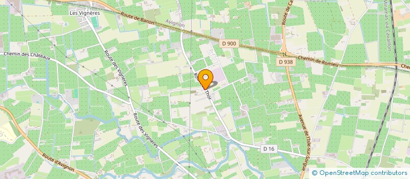 localisation de l'entreprise LE MAS DES SOURCES  CAVAILLON