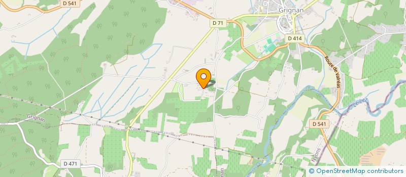 localisation de l'entreprise LE MAS DES TREILLES  GRIGNAN