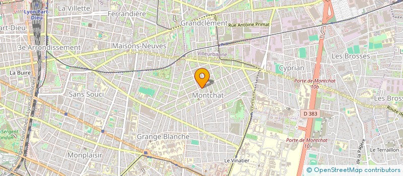 localisation de l'entreprise LE MAS DES VIGNES  LYON 3EME