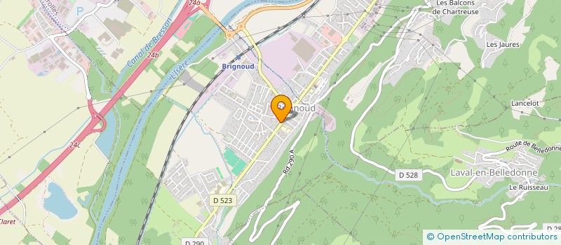 localisation de l'entreprise LE MAS DOUSSAGNE  VILLARD-BONNOT