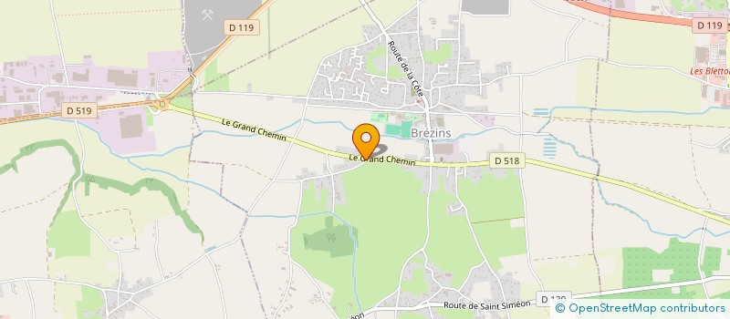 localisation de l'entreprise LE MAS DU BESSON  BREZINS