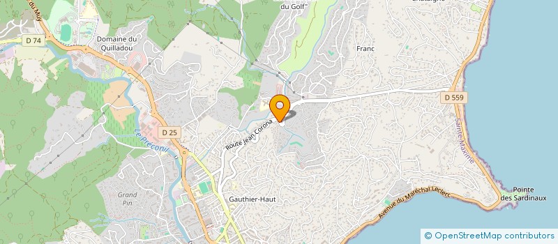 localisation de l'entreprise LE MAS DU BOUILLONNET à SAINTE-MAXIME