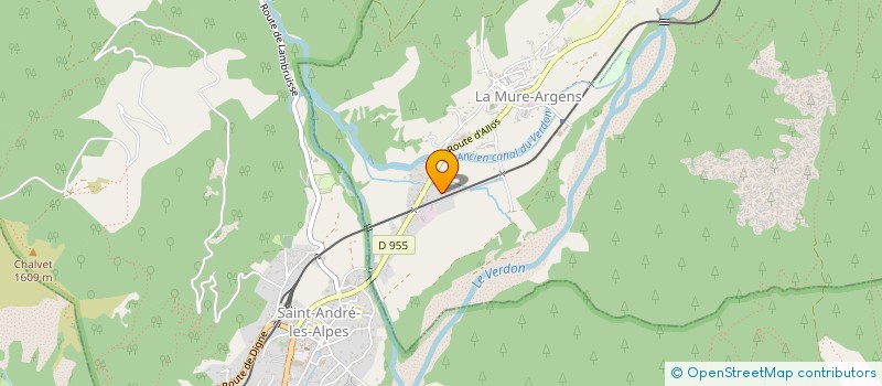 localisation de l'entreprise LE MAS DU COLOMBIER  LA MURE-ARGENS