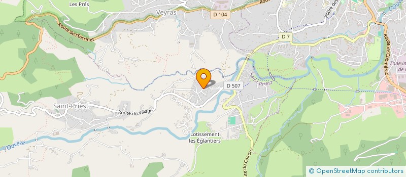 localisation de l'entreprise LE MAS DU CROS  SAINT-PRIEST