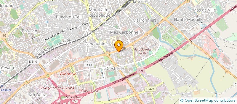 localisation de l'entreprise LE MAS DU DIABLE à NIMES