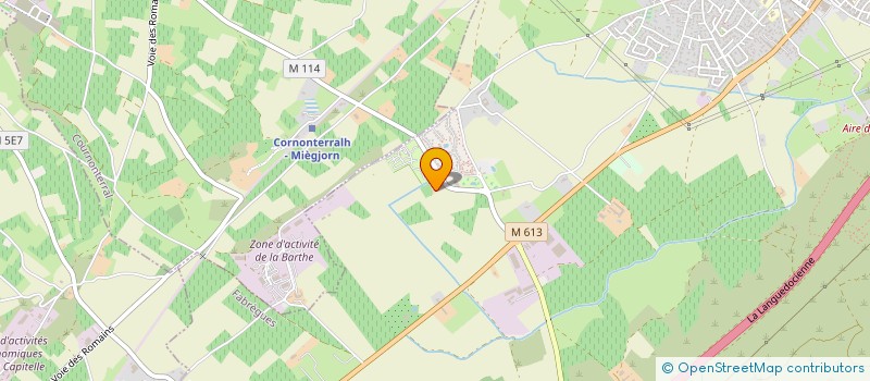 localisation de l'entreprise LE MAS DU GOLF  FABREGUES