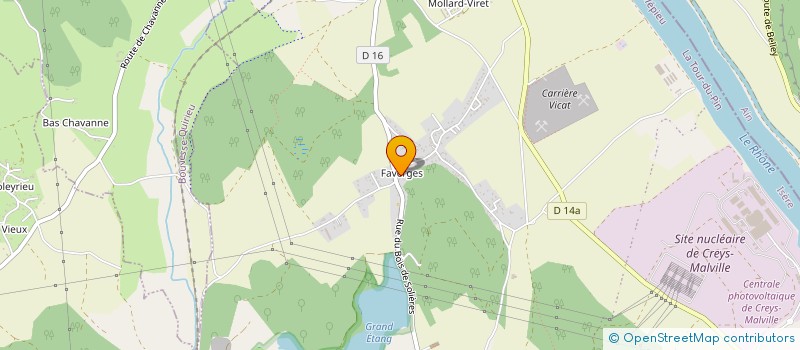 localisation de l'entreprise LE MAS DU MENIN  CREYS-MEPIEU