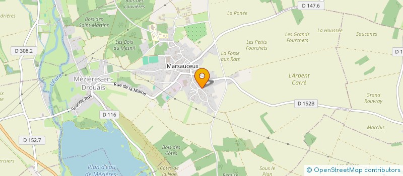 localisation de l'entreprise LE MAS DU SUD à MEZIERES-EN-DROUAIS