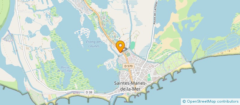 localisation de l'entreprise LE MAS DU TADORNE  SAINTES-MARIES-DE-LA-MER
