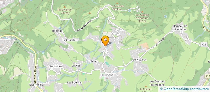 localisation de l'entreprise LE MAS DU TERROIR  HERBEYS