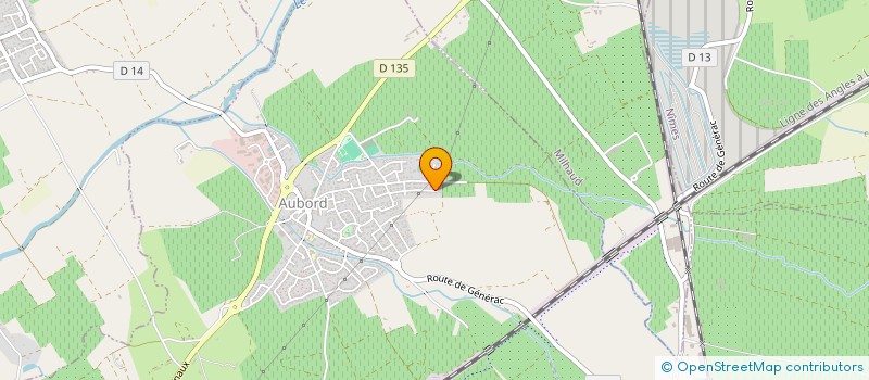 localisation de l'entreprise LE MAS ENSOLEILLE à AUBORD