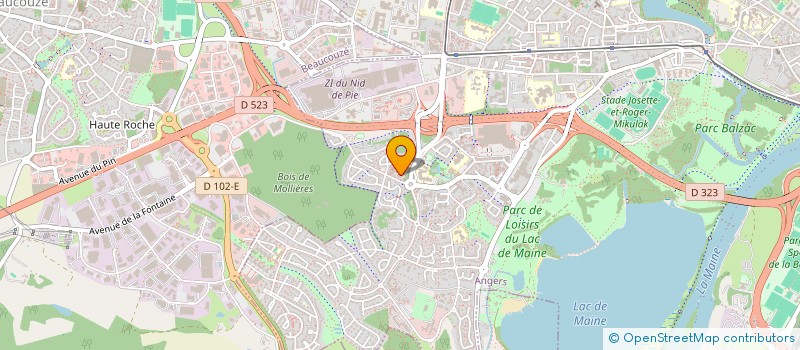 localisation de l'entreprise LE MAS FABER à ANGERS