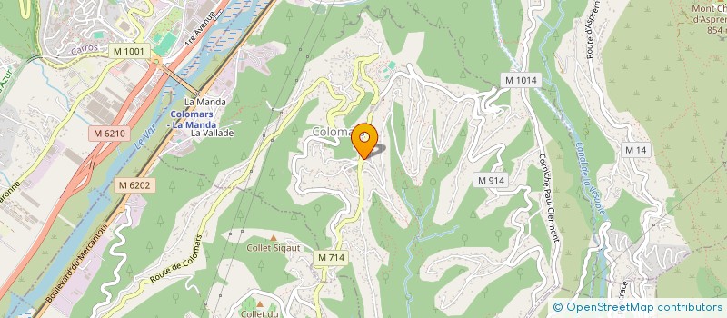 localisation de l'entreprise LE MAS FLEURI  LEVENS