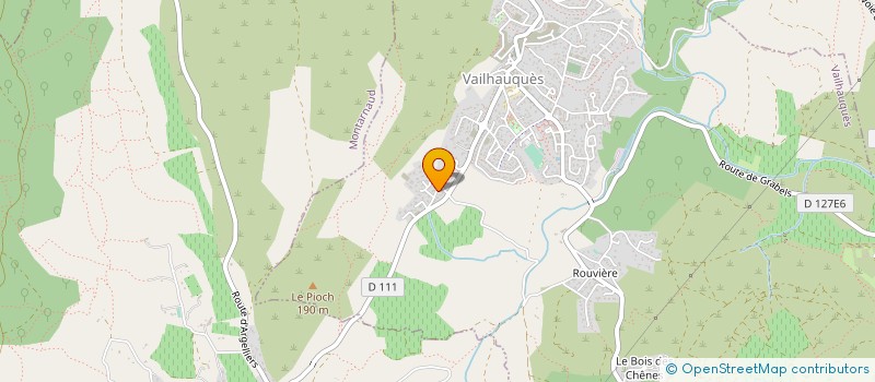 localisation de l'entreprise LE MAS LA COSTE  VAILHAUQUES