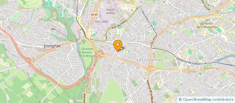 localisation de l'entreprise LE MAS MEDIA à MONTPELLIER