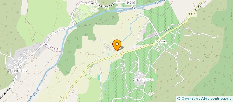 localisation de l'entreprise LE MAS NEUF à GROSPIERRES
