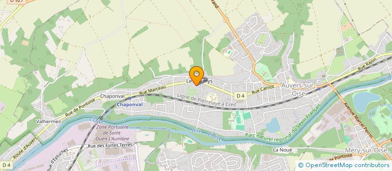 localisation de l'entreprise LE MAS NOE  AUVERS-SUR-OISE