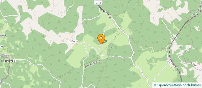 localisation de l'entreprise LE MAS ROUDIE à GIGNAC