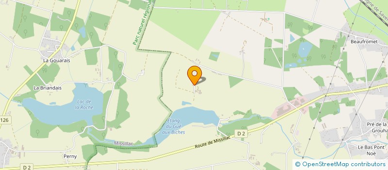 localisation de l'entreprise LE MAS SAINT JOSEPH  SAINT-GILDAS-DES-BOIS